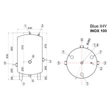 WENTOREX BLUE IHY 100 INOX rozsdamentes hidrofor tartály
