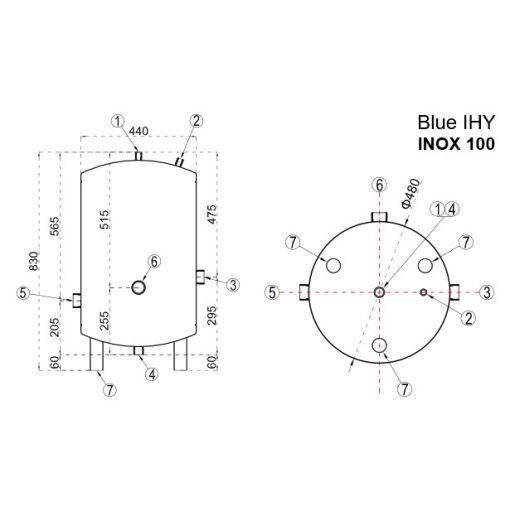 WENTOREX BLUE IHY 100 INOX rozsdamentes hidrofor tartály