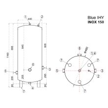 WENTOREX BLUE IHY 150 INOX rozsdamentes hidrofor tartály