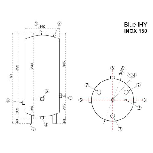 WENTOREX BLUE IHY 150 INOX rozsdamentes hidrofor tartály