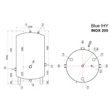 WENTOREX BLUE IHY 200 INOX rozsdamentes hidrofor tartály