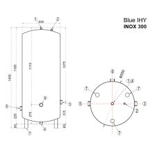 WENTOREX BLUE IHY 300 INOX rozsdamentes hidrofor tartály