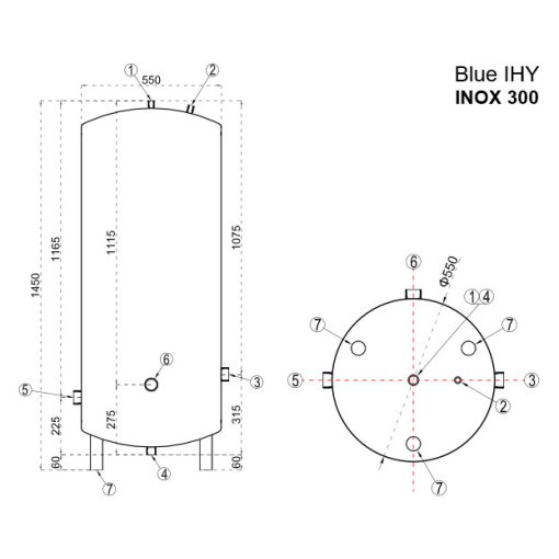 WENTOREX BLUE IHY 300 INOX rozsdamentes hidrofor tartály