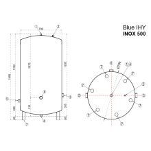WENTOREX BLUE IHY 500 INOX rozsdamentes hidrofor tartály