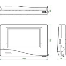 CAN-MTx2-BK 4.3" érintőkijelző monitor FEKETE