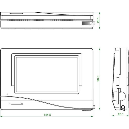 CAN-MTx2-BK 4.3" érintőkijelző monitor FEKETE