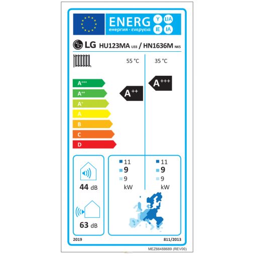 LG 12kW - HUN1236MA Therma V Split hőszivattyú (12 kW; 3 fázis)
