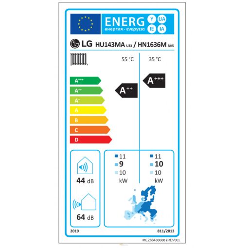 LG 14kW - HUN1436MA Therma V Split hőszivattyú (14 kW; 3 fázis)