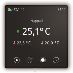   RAS-CT4-DL-CO2 - 12V Wireless szobatermosztát CO2 szenzorral 4" érintő kijelzővel