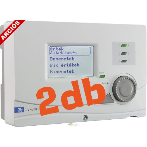UVR610K - 2db - szabadon programozható szabályozó és vezérlő - falra szerelhető